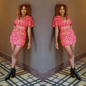 Pink Cheetah 2pc set